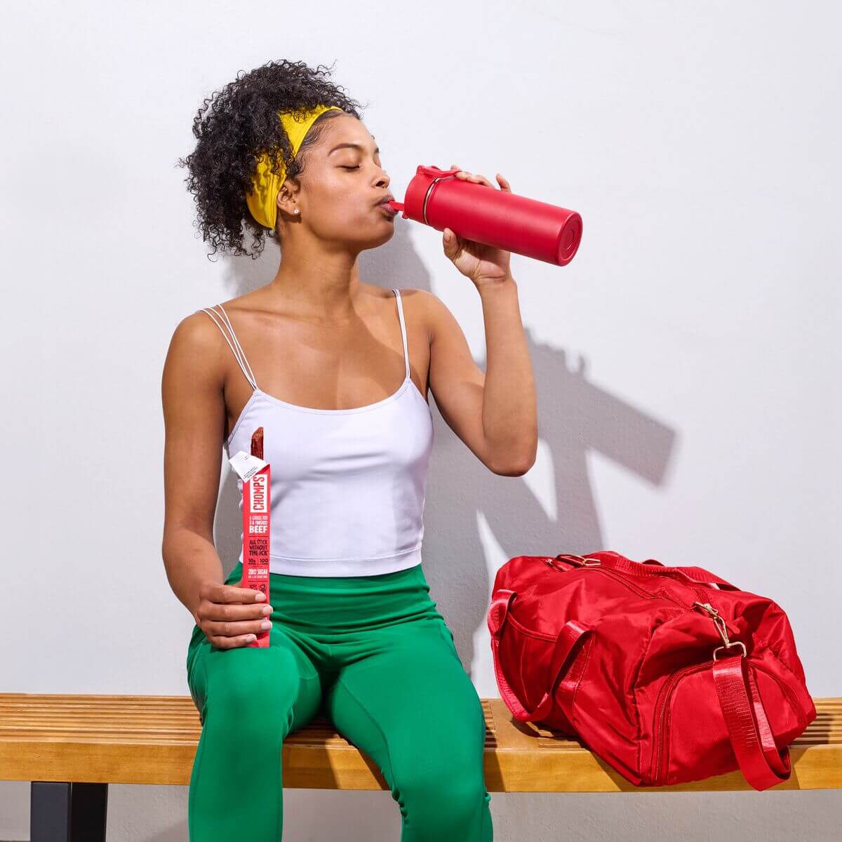 Eating Chomps after a workout