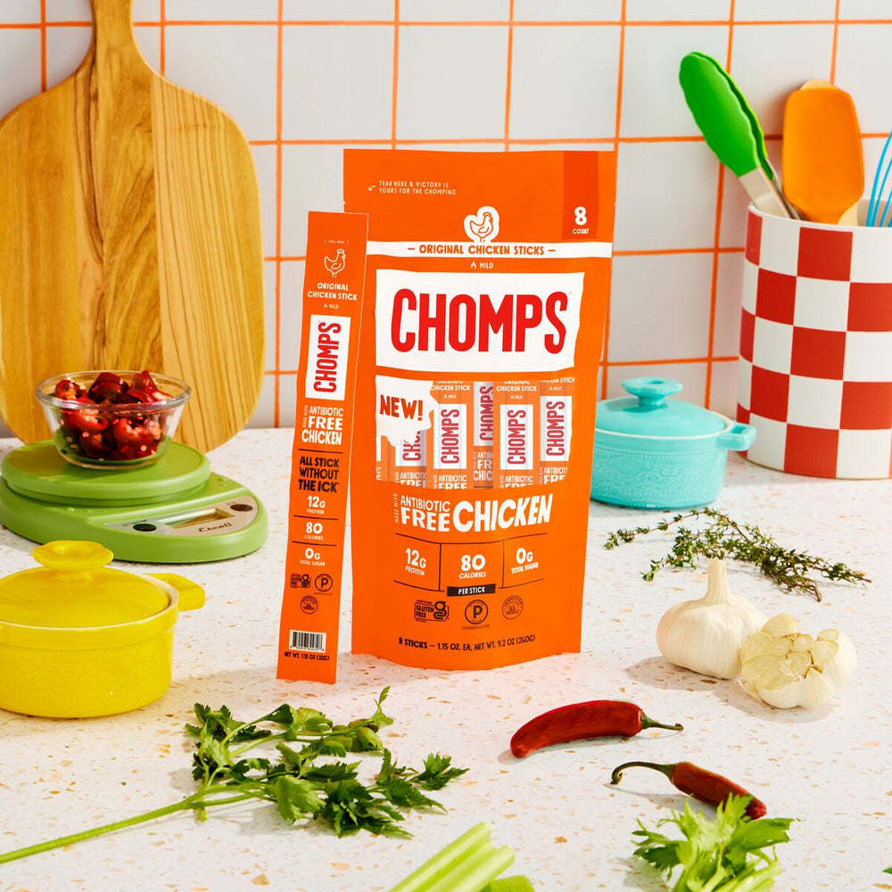 Chomps chicken sticks, a great addition to your salad