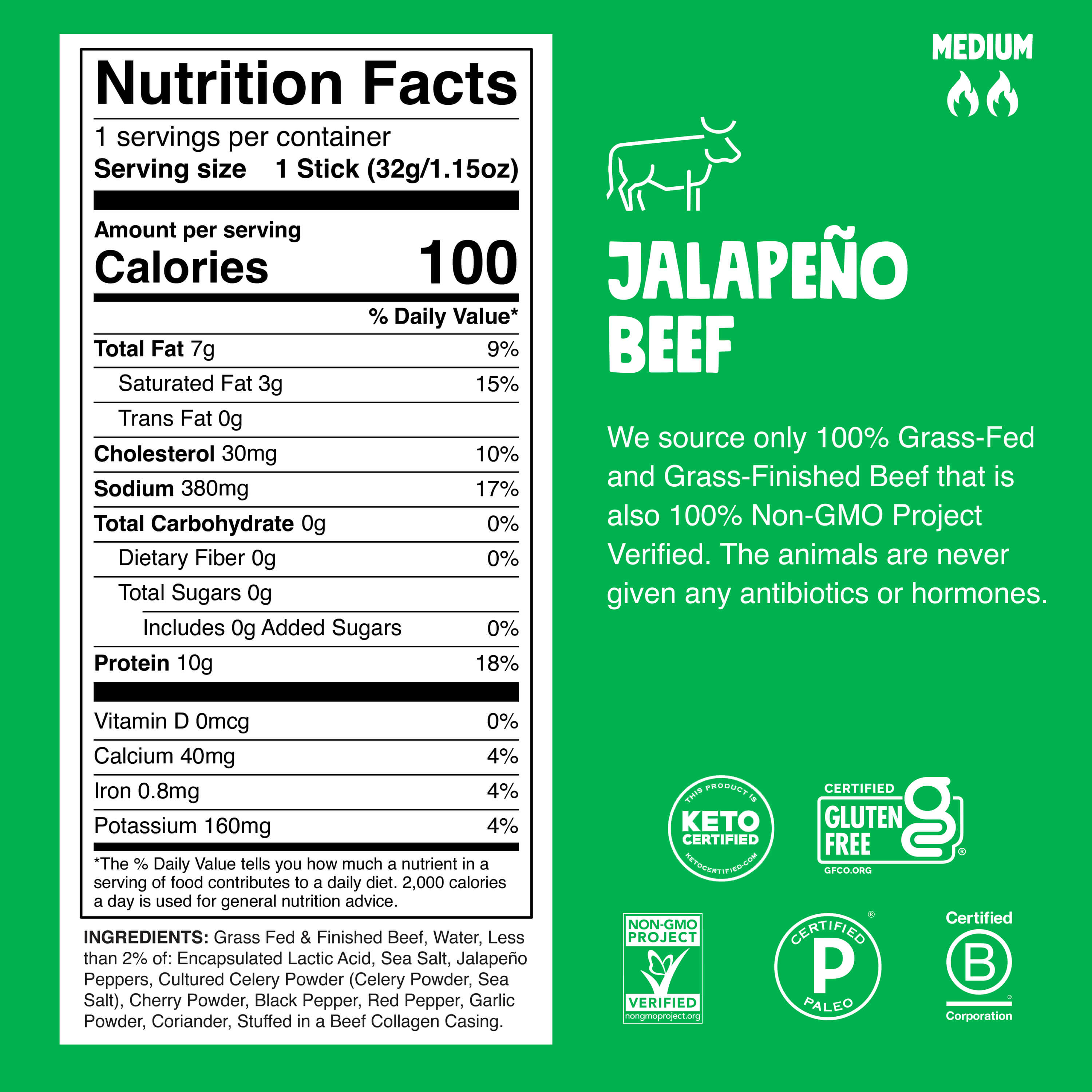 Product Nutrition Information