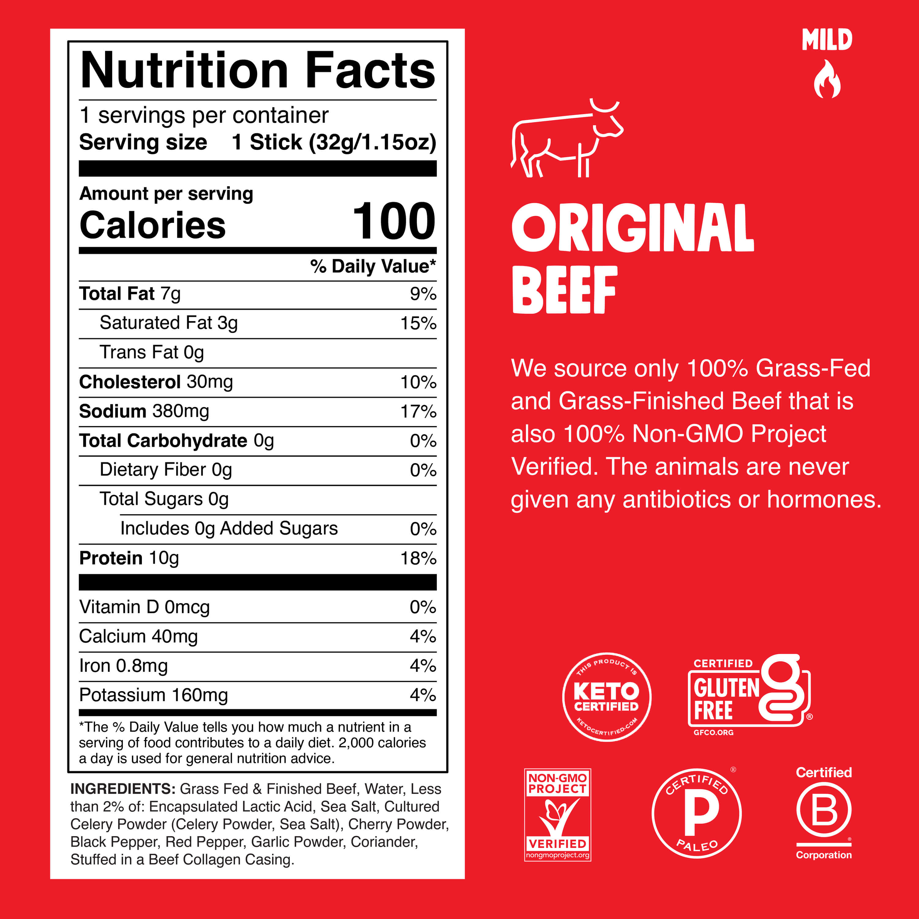 Product Nutrition Information