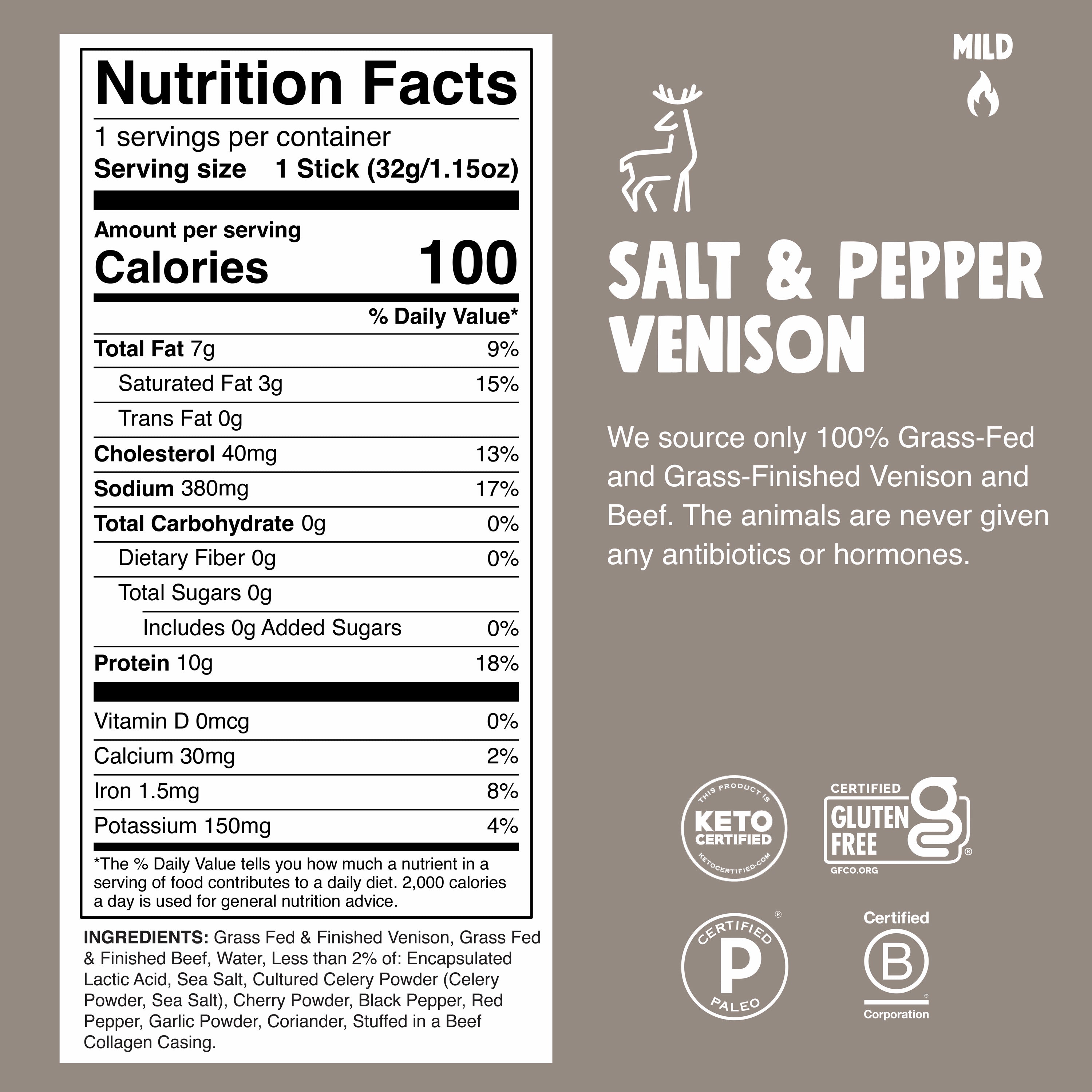 Product Nutrition Information