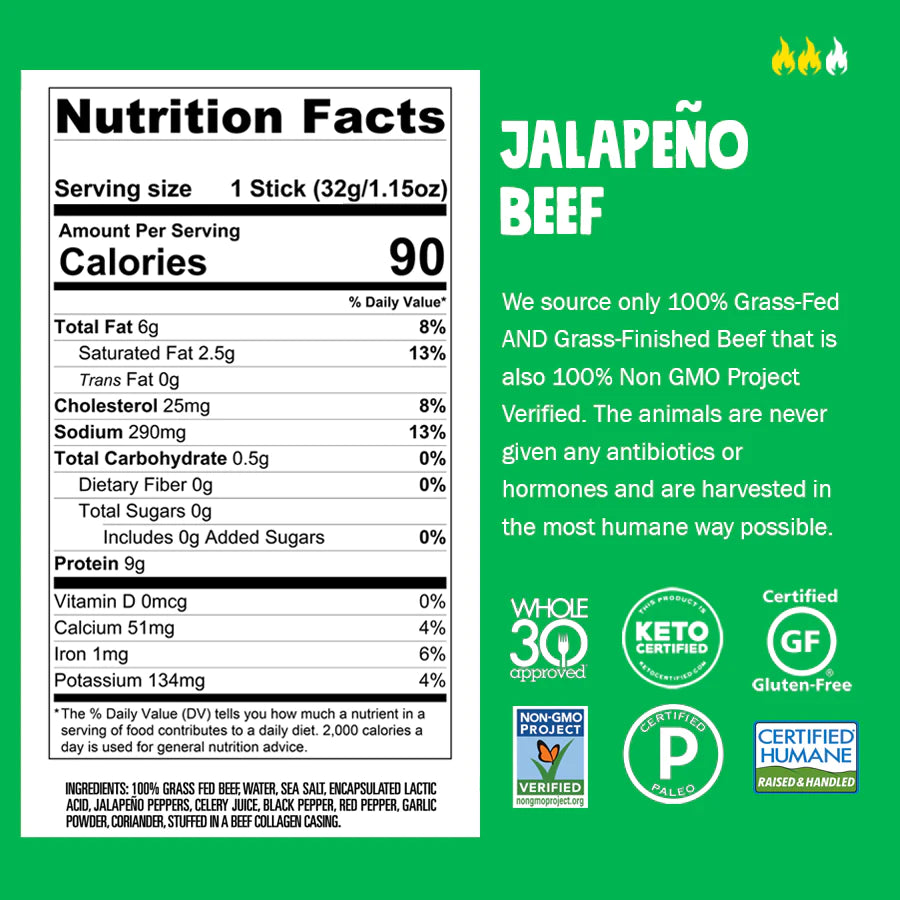 jalapeno beef jerky nutrition facts